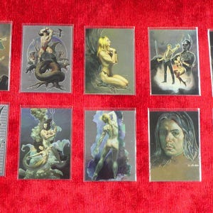 Supreme Collector - Comic Bilder - Vintage 1996 - Boris Vallejo B1 - B10 - Alle Magnachrome Folienkarten - Nahezu neuwertig!