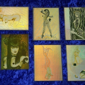 Olivia De Berardinis - Series 5 Studies in Sensuality - Vintage 1995 - 6 Card Magnachrome Chase Set - Near Mint!