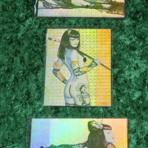 Olivia De Berardinis - Series 5 Studies in Sensuality - Vintage 1995 - 3 Card Magnachrome 'Florice' Chase Subset - Near Mint!