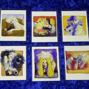 Olivia De Berardinis - Series 9 Ramblings of Olivia - Vintage 1998 - 6 Card Digital Oil on Canvas Chase Set - Near Mint!