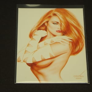 Olivia De Berardinis - Series 3 Ladies, Leather & Lace - Vintage 1993 Promotional Card - Near Mint!