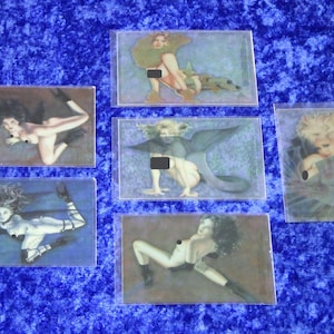 Olivia De Berardinis - Series 6 Olivia in Omnichrome - Vintage 1996 - 6 Card Clearchrome Chase Set - Near Mint!