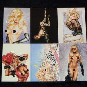 Olivia De Berardinis - Series 4 Best of Olivia - Vintage 1994 - Uncut 6 Card Sheet!