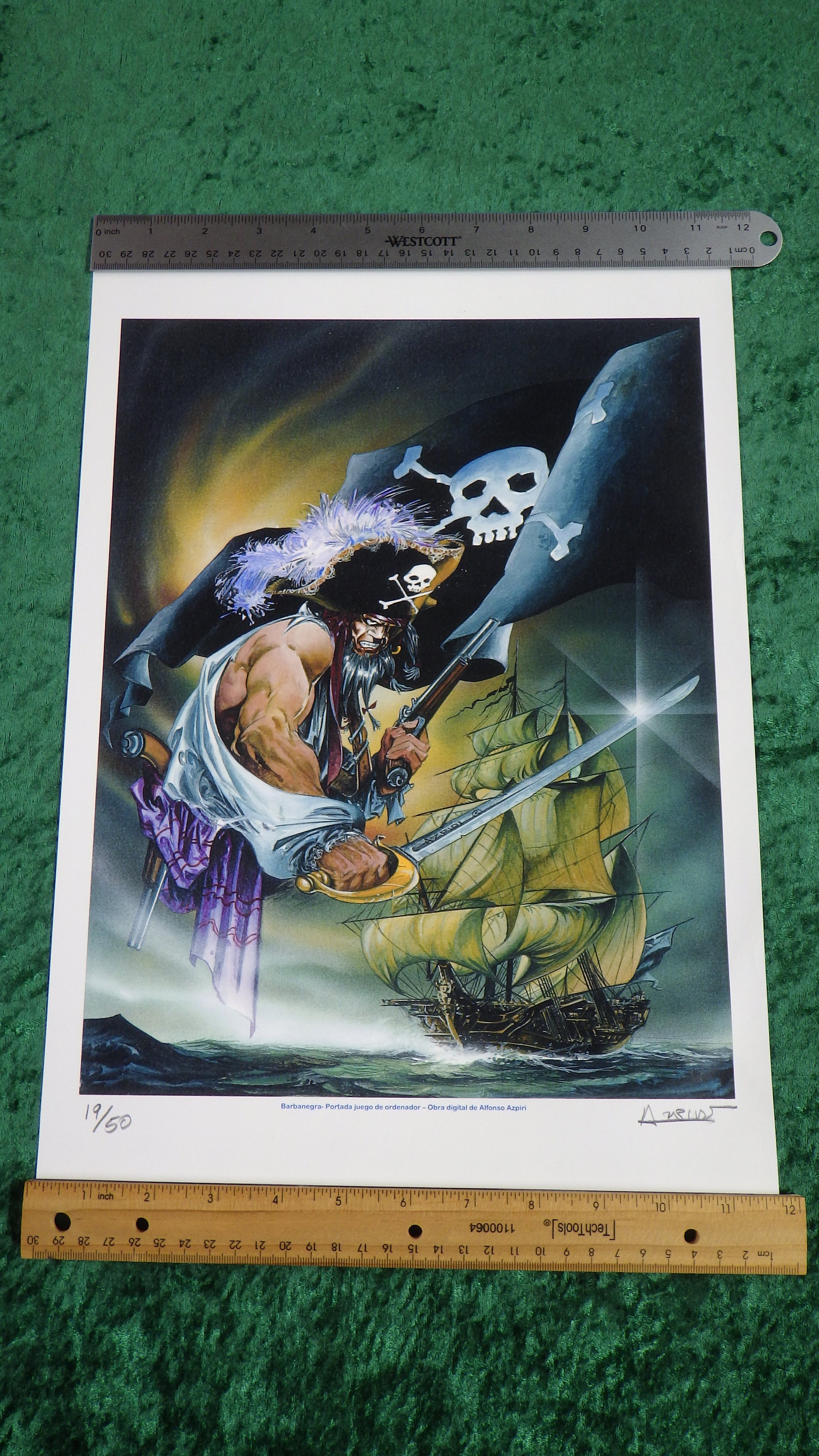 Alfonso Azpiri - Limited Edition Numbered Print - 16.5