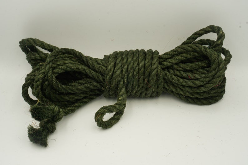 Jute rope 100% TOSSA Forest Green 8 m image 1