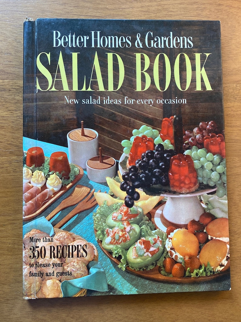 Better Homes & Gardens Salad Book Vintage 1958 Mid Century Etsy