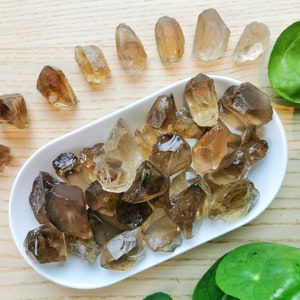 Natural citrine point - raw citrine chunk - rough brazilian citrine