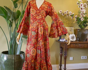 BLACKFISH The Label The Plantea Cotton Dress Ladybug - Bohemian / witch / fortune teller / cottage core