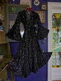 BLACKFISH The Label The Aurora Dress Nocturnal - Bohemian / witch / hippie velvet wide-sleeved wrap dress product logo