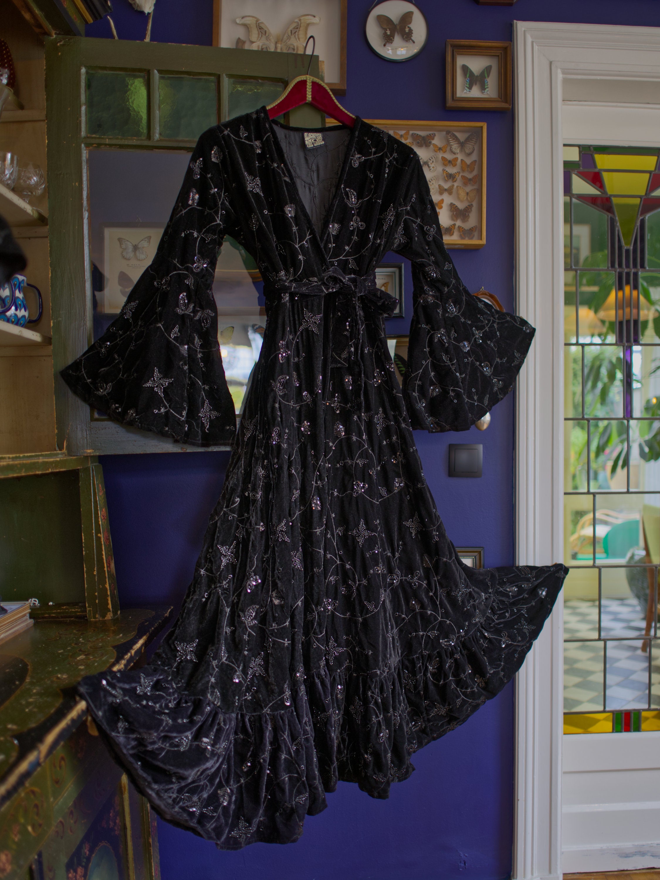 Velvet Witch Dress - Etsy Ireland