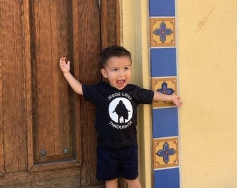 Jesus lives through us t-shirt, children t-shirt, catholic t-shirt, christian t-shirt, religious t-shirt