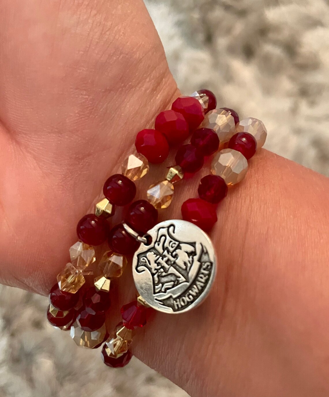 Ensemble de bracelets Gryffindor Bracelets Harry Potter Etsy