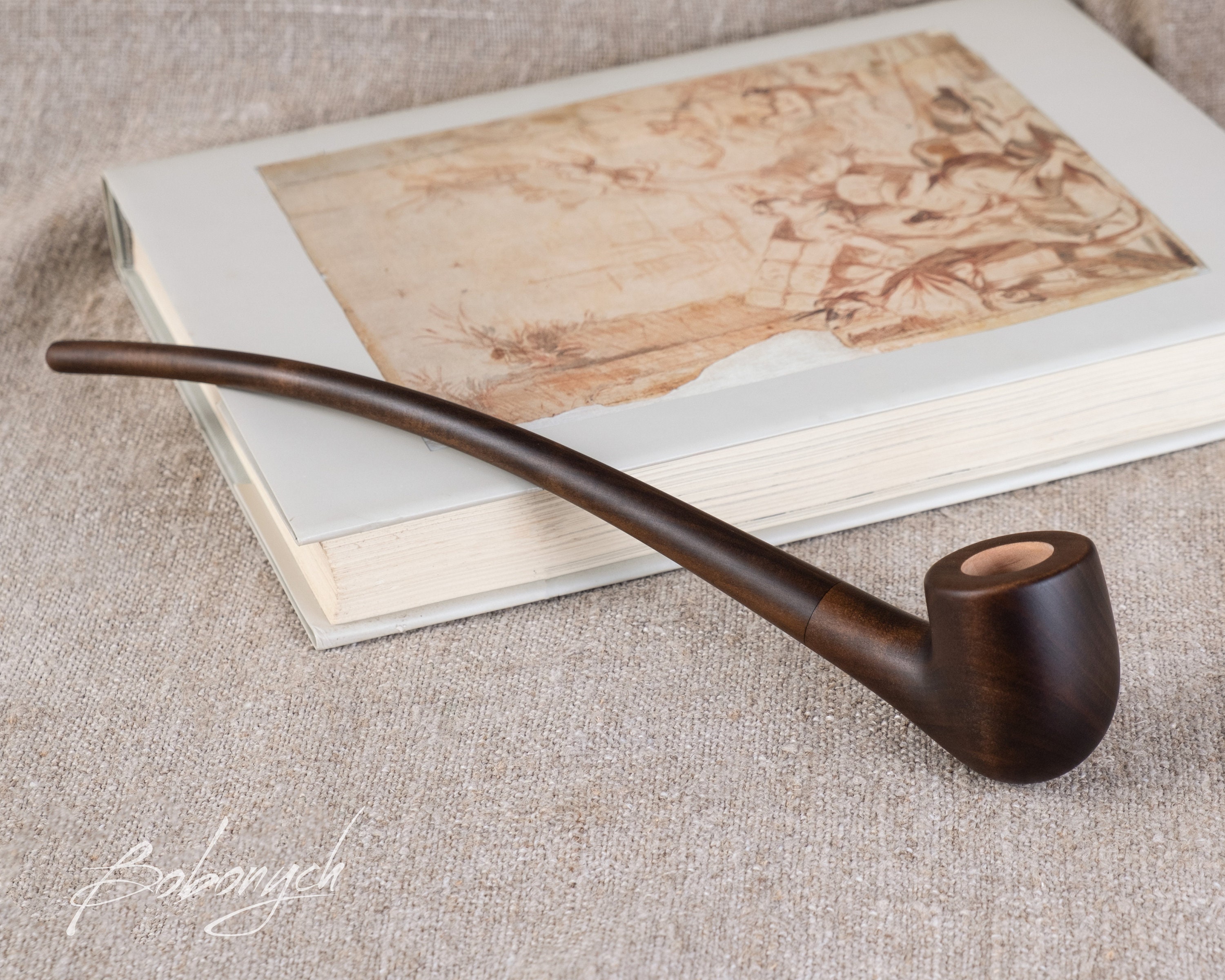 Animal Wooden Carved Tobacco Pipe Handmade Smoking Pipe - MUXIANG