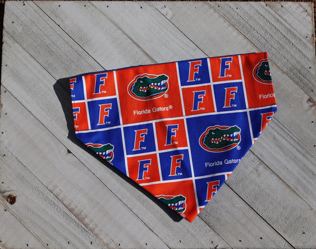 Florida Gators Dog Bandana SCC Football Over the Collar Dog Etsy