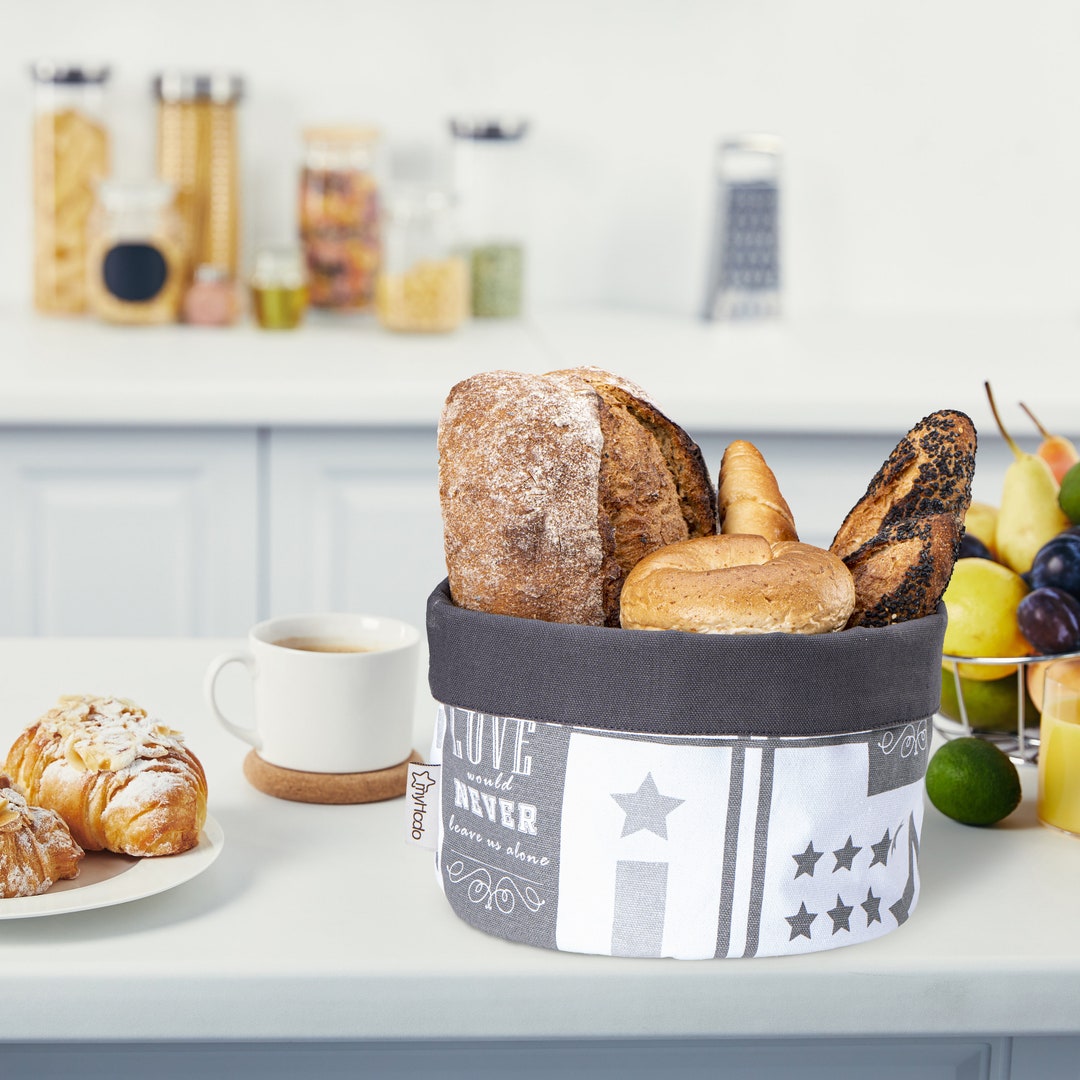 Bread Basket Bread Basket Fabric Reversible Made of 100 Cotton various