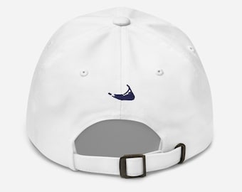Embroidered Nantucket Island Cotton Dad Hat