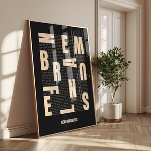 New Braunfels Typography Print, Wall Art, Digital Poster, Digital Art, New Braunfels Typography, Minimalistic Modern Print, USA, Texas Art
