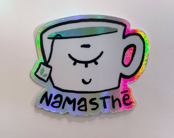 Namasthé Holographic Stickers
