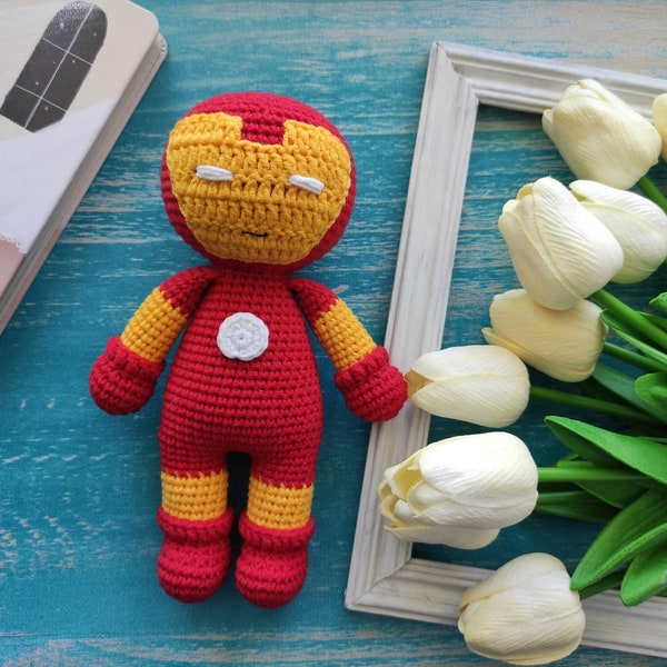 Haakpatroon superheldenpop, Engelse amigurumi-pdf