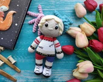 Amigurumi Doll Crochet Pattern Superhero in English, Harley crochet pattern, Amigurumi PDF Pattern
