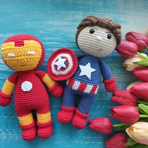 Crochet superheroes pattern discount package 2 PDF pattern superhero,  Super hero Crochet dolls