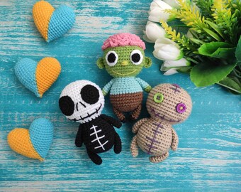 Crochet Halloween Monster Amigurumi Pattern (PDF Pattern)