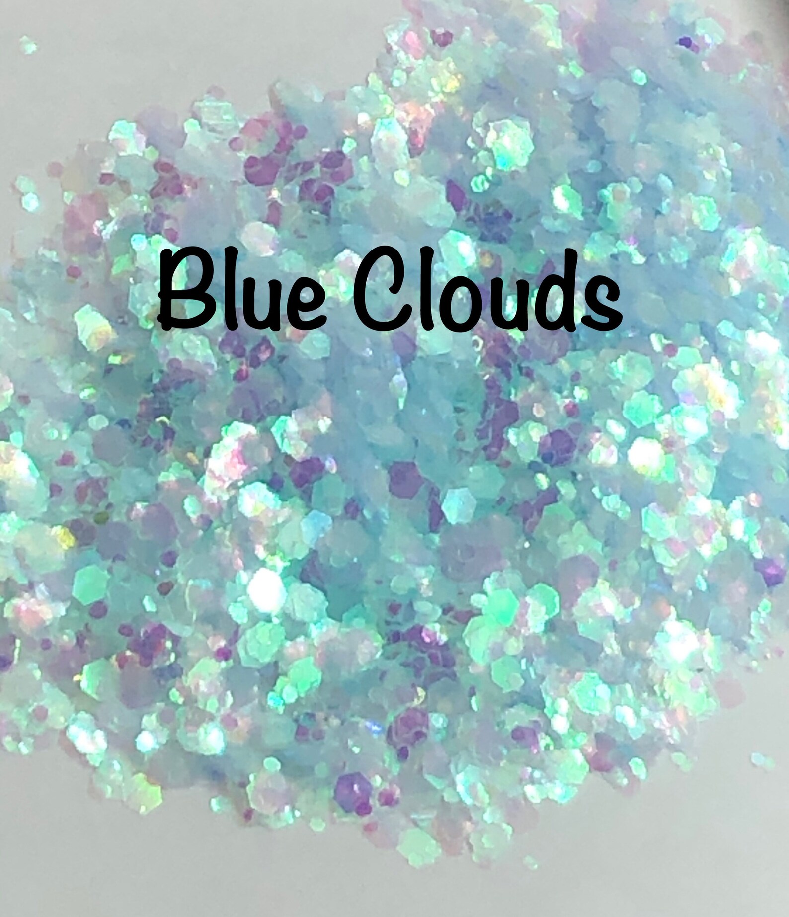 Chunky Glitter Baby Blue Glitter Tumbler Glitter Cosmetic Etsy