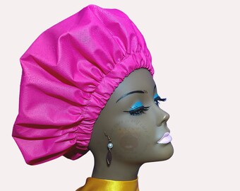 Pink Waterproof  Shower Cap. Reusable Unisex Shower cap. Hair Care Gifts . Deep Conditioner Shower Cap. Shower Cap For Braided Hair / Locs