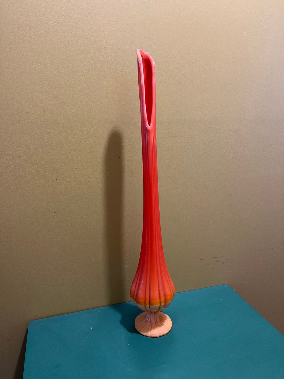 Vintage LE Smith Bittersweet Swung Vase 20 Inches Tall Etsy