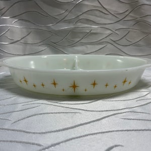 Pyrex Constellation Divided Dish 1959 Promotional No Lid image 1