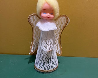 vintage 1950/60s kitschy angel tree topper
