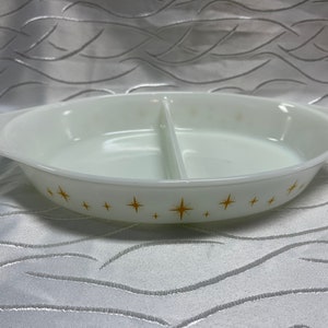 Pyrex Constellation Divided Dish 1959 Promotional No Lid image 4