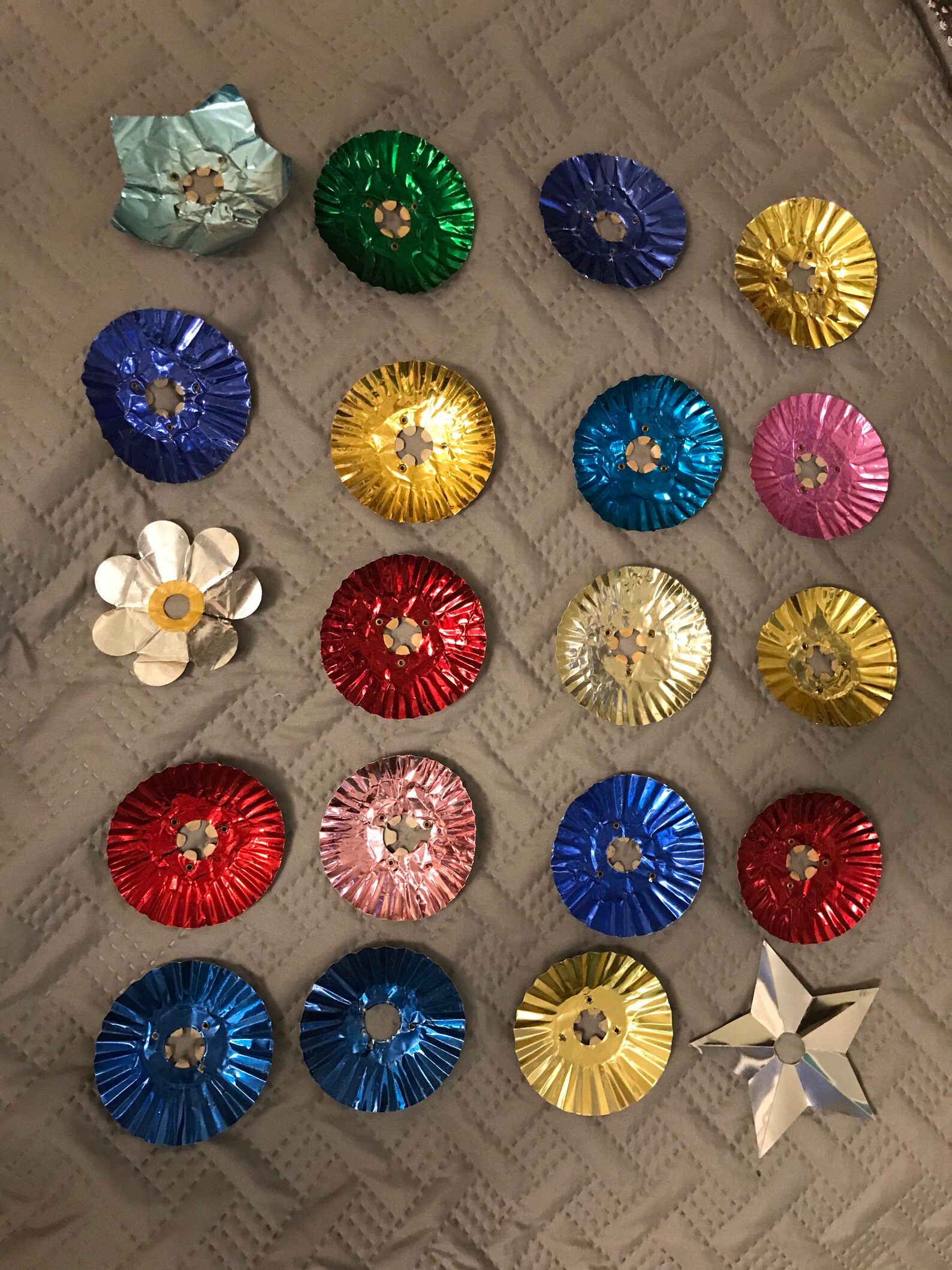 Set of 20 vintage foil light reflectors Etsy