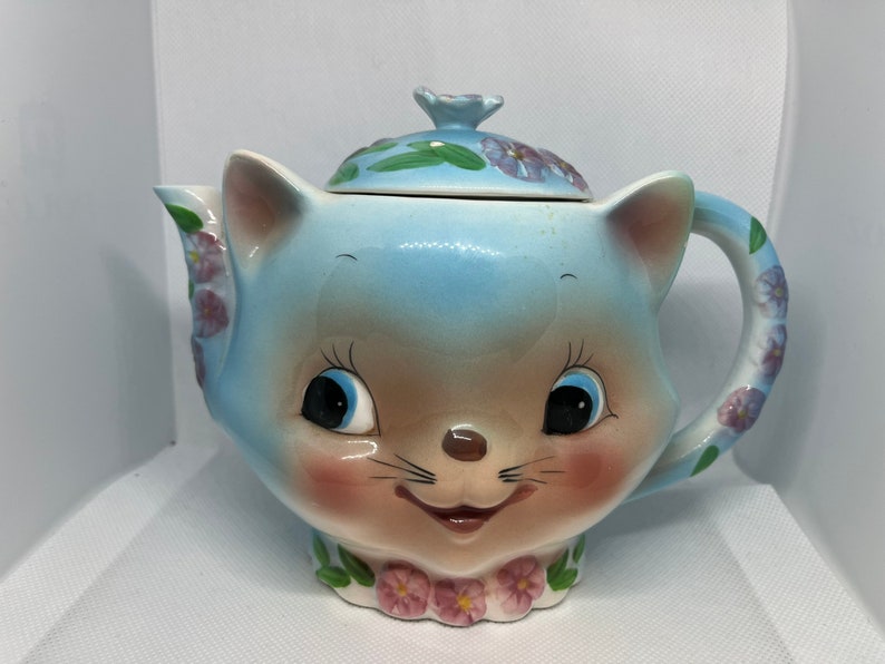 Vintage Lefton Htf Chase Teapot MCM KITCH RARE Etsy