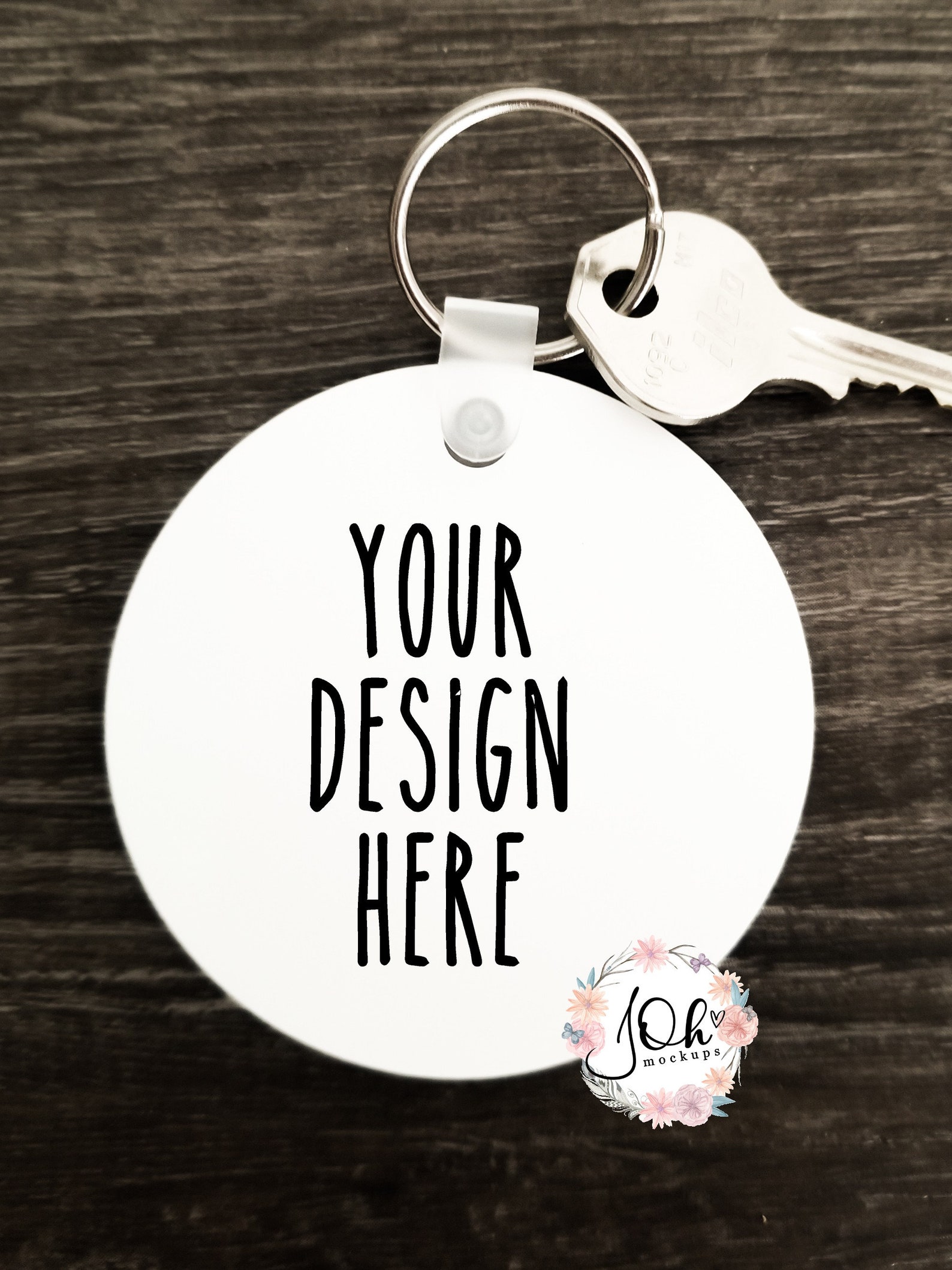 Round Acrylic Keychain Mockup Keychain Mockup Sublimation Etsy