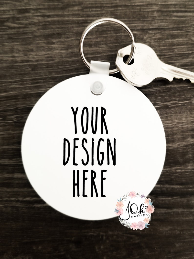 Download Round Acrylic Keychain Mockup Keychain Mockup Sublimation | Etsy