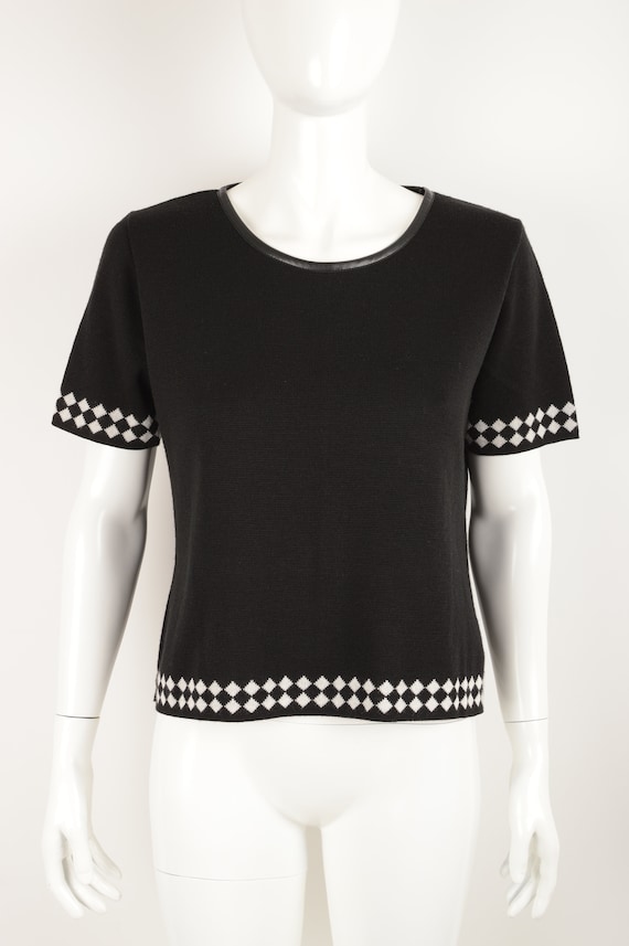 Vintage 2000s Betty Barclay black blouse - Wool / Acr… - Gem