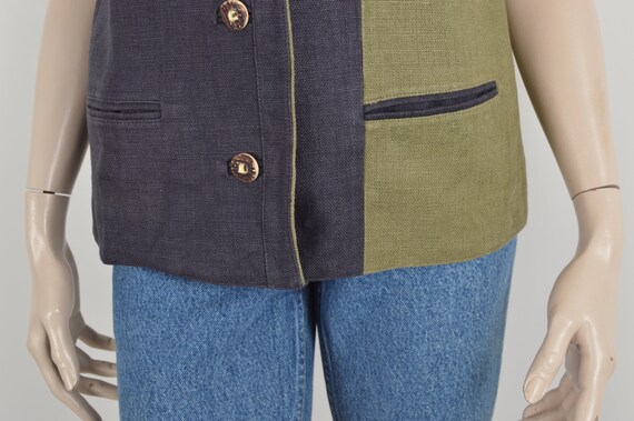 Vintage 90s h.moser Mode aus Salzburg color block… - image 3