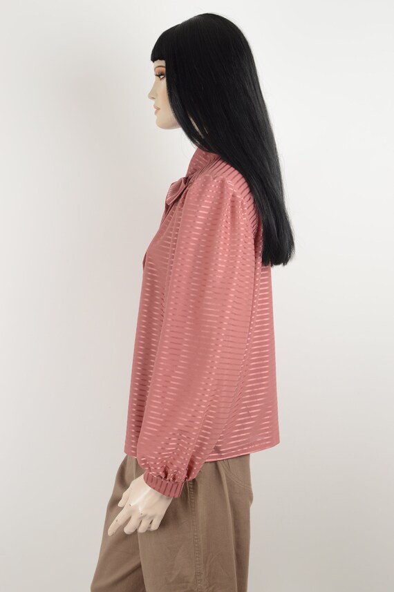 Vintage 70s Bloch design ashes rose color blouse … - image 6