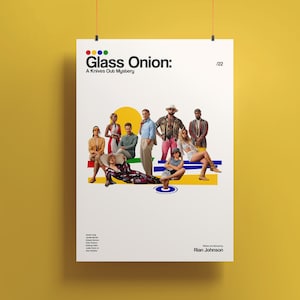 The Glass Onion | Knives Out | A3 A4 Poster. Digital Download. Instant download