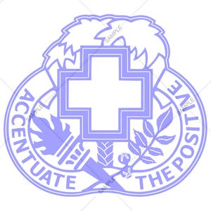 Escudo del Ejército MEDDAC vectorial SVG PNG para grabado y diseño