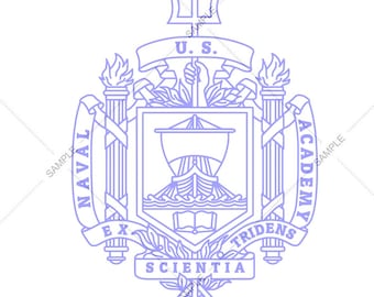 US Naval Academy Seal Logo Vector SVG PNG for Engraving and Design