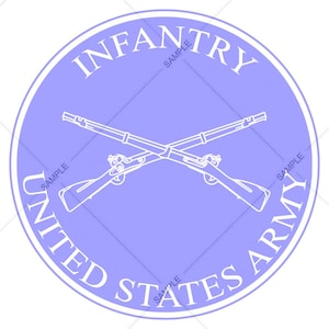 Army Infantry Logo Vector SVG PNG for Engraving and Design