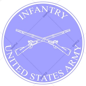 Army Infantry Seal Crest Logo Vector SVG PNG for Engraving and Design