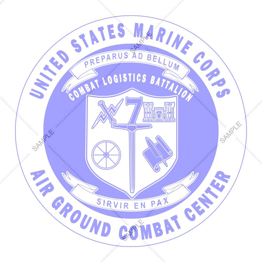 CLB-7 Combat Logistics Battalion Seal: Vector SVG PNG Files for Laser ...
