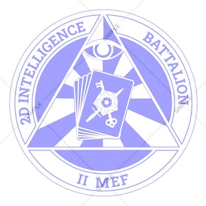 II Mef 2D Intelligence Battalion Logo Vector SVG PNG for Engraving and Design