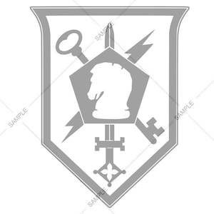 Logo de la 505e brigade de renseignement militaire de l'armée, vecteur SVG PNG pour la gravure et la conception
