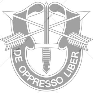 Forças Especiais do Exército Vetor SVG PNG para Gravação e Design