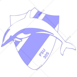 Coast Guard Port Security Unit 305 Seal Logo Vector SVG PNG voor gravure en ontwerp