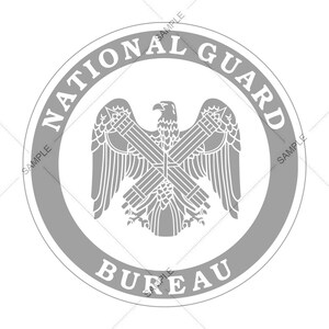 Oficina de la Guardia Nacional del Ejército Vector SVG PNG para grabado y diseño
